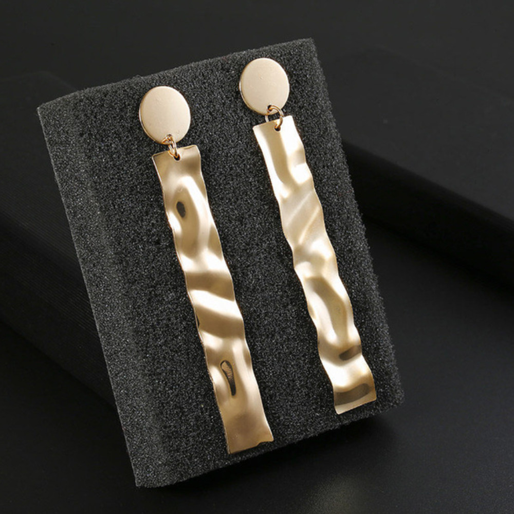 Calantha Long Rectangle Drop Earrings